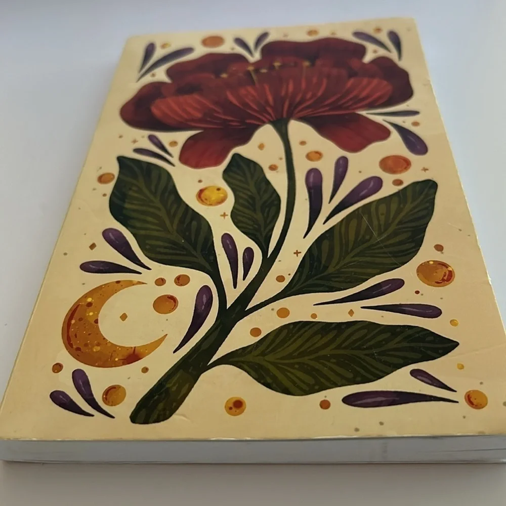 Denik Soft Cover Layflat Notebook , Journal - Burgundy Blooms / BRAND N…